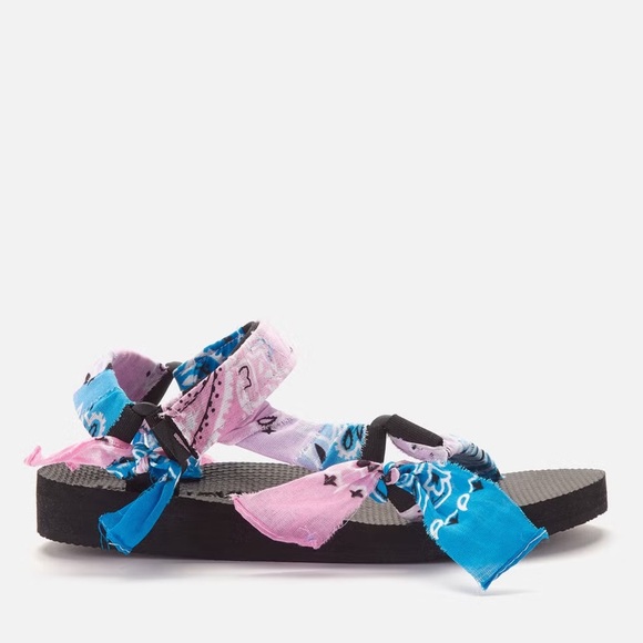 ARIZONA LOVE Trekky Bandana Sandals TDY Blue Pink - Picture 1 of 8